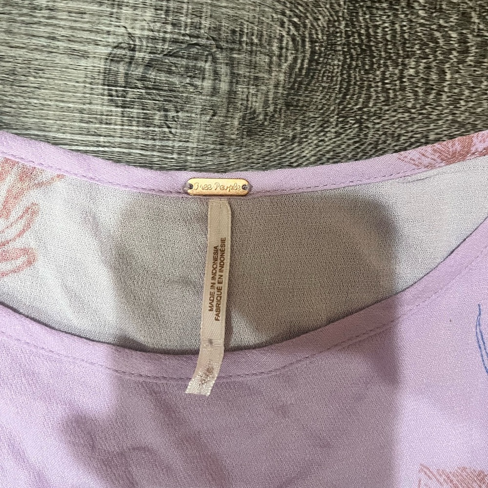 FREE PEOPLE Clear Skies Cold Shoulder Tunic in Lilac - Picture 6 of 9